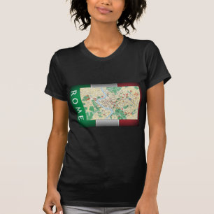 Camiseta Mapa de la ciudad de Roma