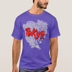 Camiseta Mapa de la ciudad de Tokio