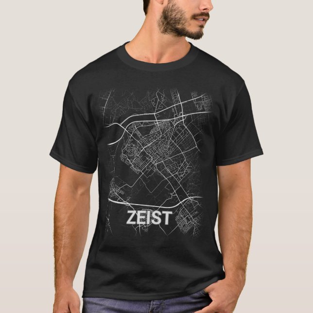 Camiseta Mapa de la ciudad de Zeist (AMPLIACIÓN DE FOTO) (Anverso)