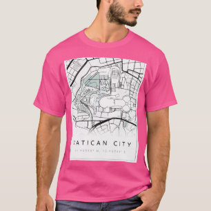 Camiseta Mapa de la Ciudad del Vaticano al estilo escandina