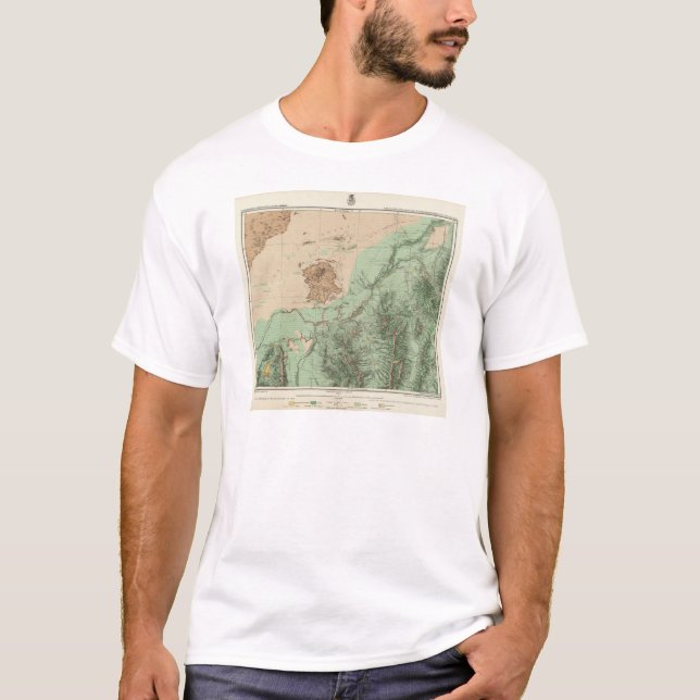 Camiseta mapa de la clasificación de tierra 32C (Anverso)