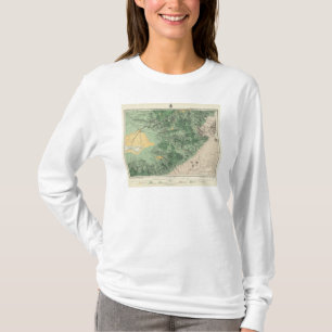 Camiseta Mapa de la clasificación de tierra de California