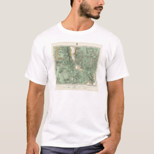 Camiseta Mapa de la clasificación de tierra de Nevada