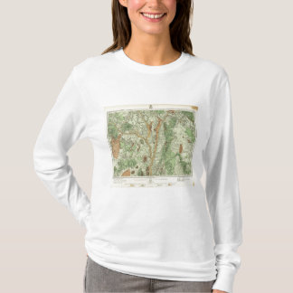 Camiseta Mapa de la clasificación de tierra de New México 2