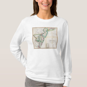 Camiseta Mapa de la costa americana