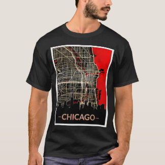 Camiseta Mapa de la edición de Chicago