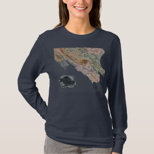 Camiseta Mapa de la época 1890 del condado de Marin