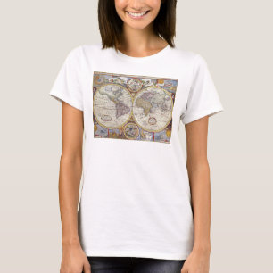 Camiseta Mapa de la época de viajero del mundo Thunder_Cove