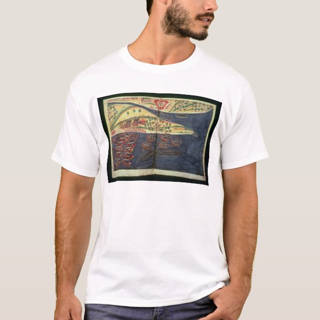 Camiseta Mapa de la exploración de Surat (Anverso)