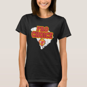 Camiseta Mapa de la feminista pro aborto de Carolina del Su