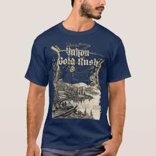 Camiseta Mapa de la fiebre del oro de Yukón 18961899