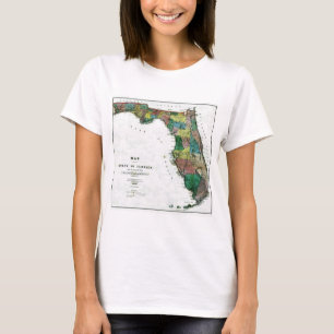 Camiseta Mapa de la Florida y bandera del estado