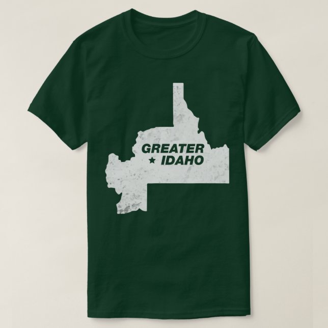 Camiseta Mapa de la Gran Idaho (Diseño del anverso)