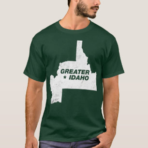 Camiseta Mapa de la Gran Idaho