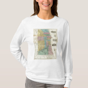 Camiseta Mapa de la guía de Chicago