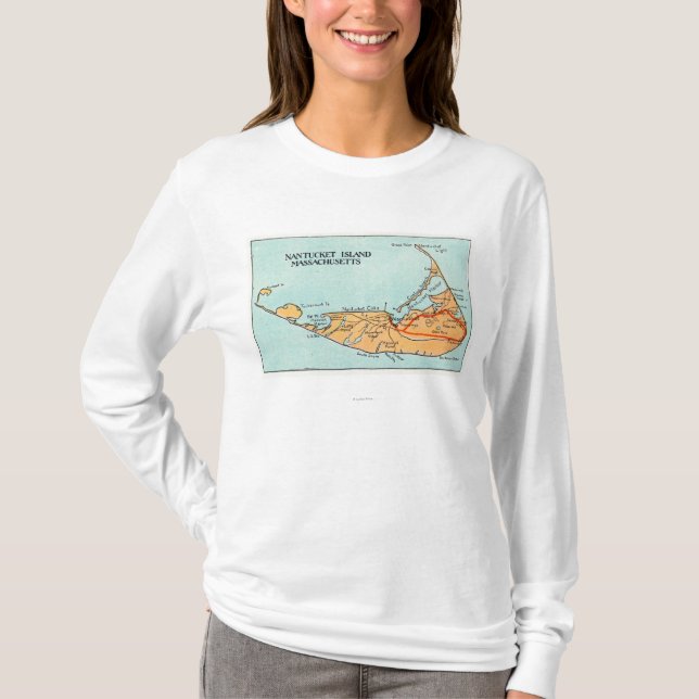Camiseta Mapa de la isla (Anverso)