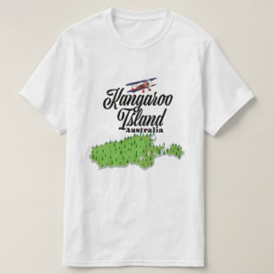 Camiseta Mapa de la Isla Canguro Australia