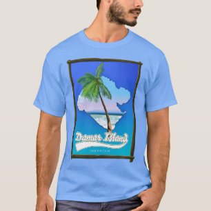 Camiseta Mapa de la isla Damar Indonesia