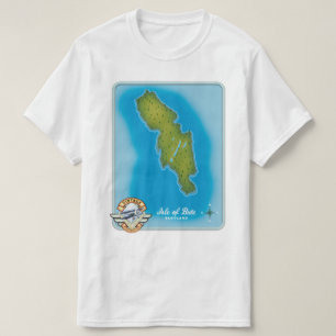 Camiseta Mapa de la Isla de Bute