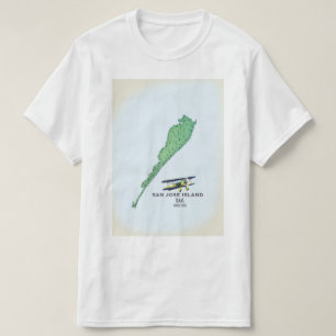 Camiseta Mapa de la isla de San José Texas EE. UU.