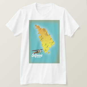 Camiseta Mapa de la isla griega de Samos