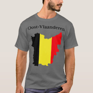 Camiseta Mapa de la Provincia de Flandes del Este