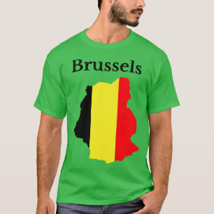 Camiseta Mapa de la región de Bruselas