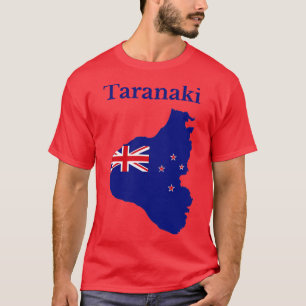 Camiseta Mapa de la región de Taranaki en Nueva Zelanda