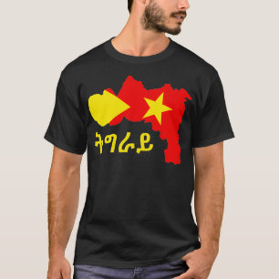 Camiseta Mapa de la región Tigray Tigray insi Tigray Region