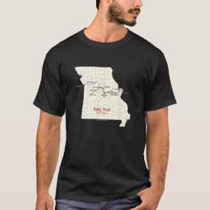 Camiseta Mapa de la ruta del sendero Katy