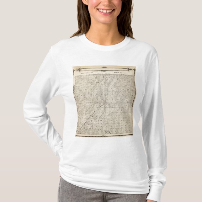 Camiseta Mapa de la sección de T1415S R3031E el condado de (Anverso)