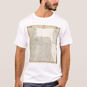 Camiseta Mapa de la sección de T1820S R3236E el condado de