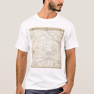 Camiseta Mapa de la sección de T18S R24E el condado de