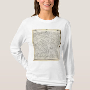 Camiseta Mapa de la sección de T2021S R3031E el condado de