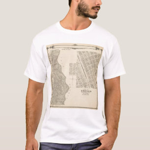 Camiseta Mapa de la sección de T2124S R3637E el condado de