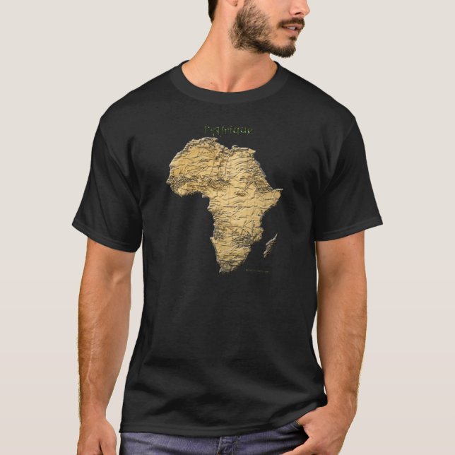 Camiseta Mapa de la serie de ÁFRICA (Anverso)
