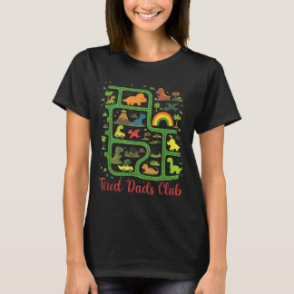 Camiseta Mapa de la tierra de los dinosaurios papá Club de 