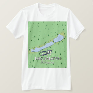 Camiseta Mapa de Lago Balaton Hungría