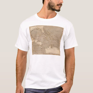 Camiseta Mapa de las Antillas por Arrowsmith