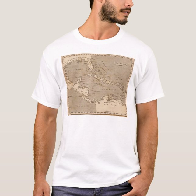 Camiseta Mapa de las Antillas por Arrowsmith (Anverso)