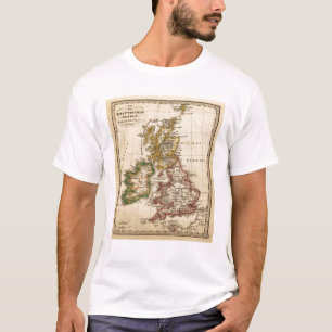 Camiseta Mapa de las islas británicas
