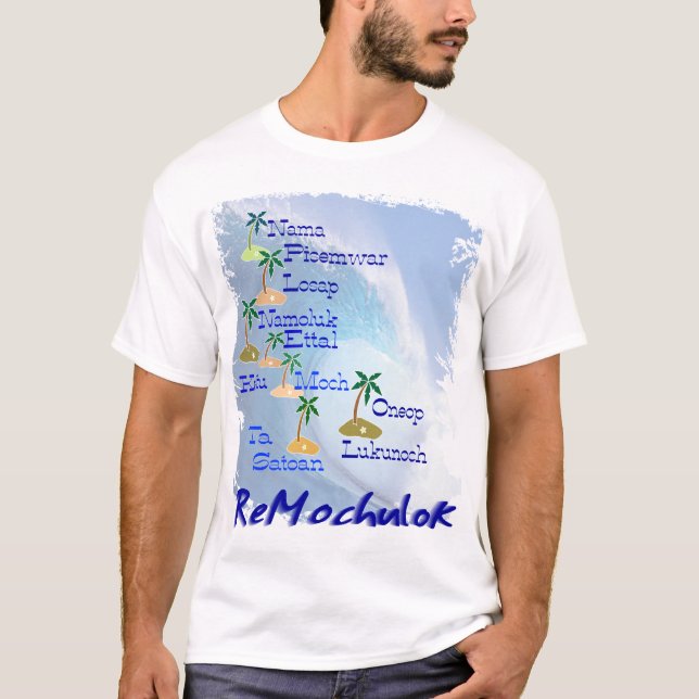Camiseta Mapa de las islas de Mortlock (Anverso)