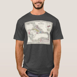 Camiseta Mapa de las Islas del Caribe