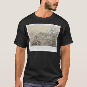 Camiseta Mapa de las Montañas del Viejo Perú (1865) Vintage