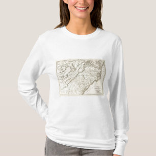 Camiseta Mapa de las provincias meridionales de los Estados