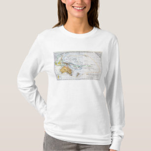 Camiseta Mapa de las razas de Oceanía y de Australasia