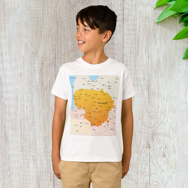 Camiseta Mapa De Lituania (Subido por el creador)