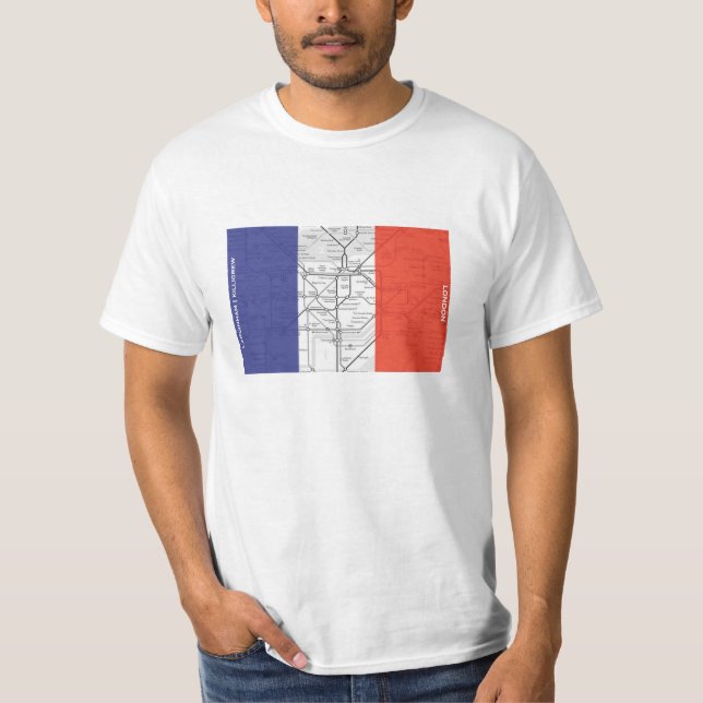 Camiseta Mapa de Londres (Anverso)