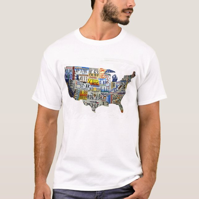 Camiseta Mapa de los E.E.U.U. (Anverso)