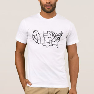 Camiseta Mapa de los E.E.U.U.